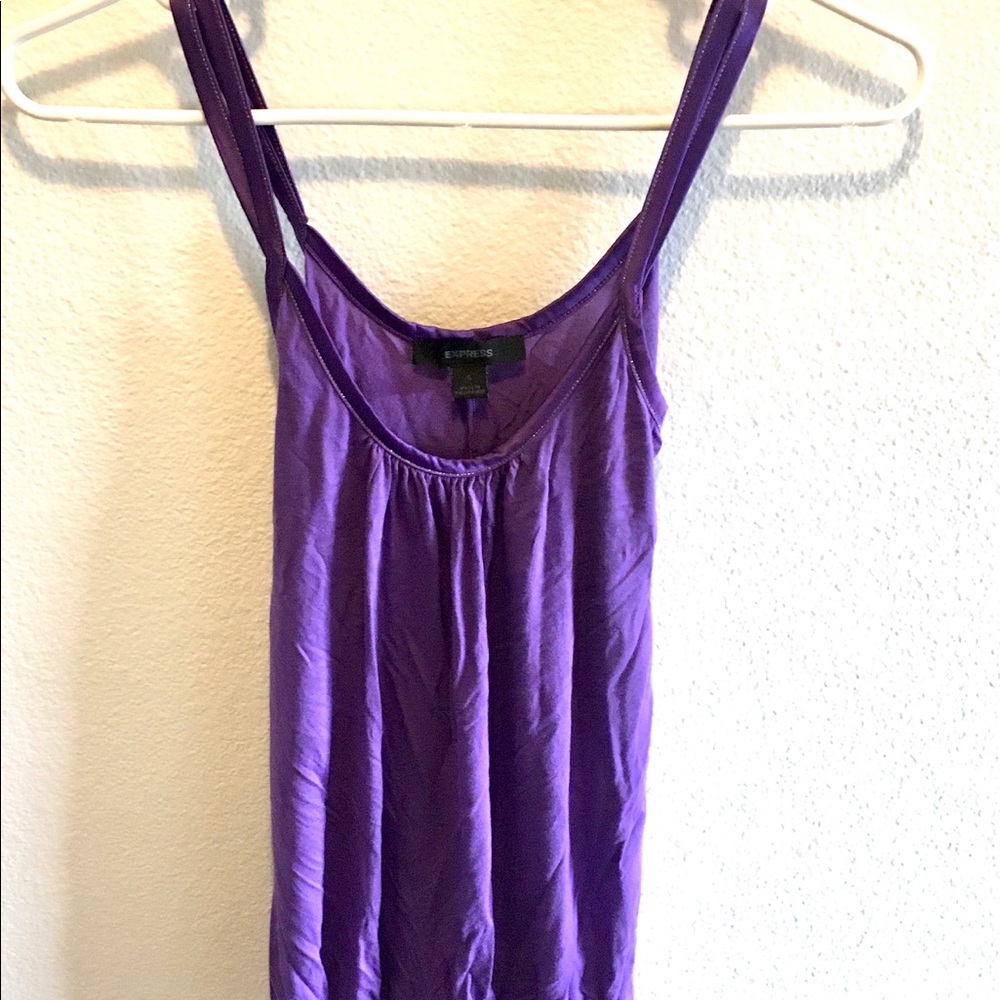 Purple Flowing Tank Top